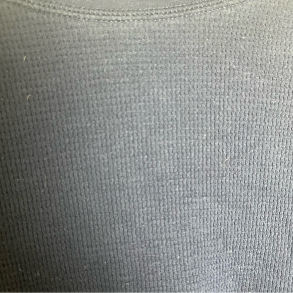 POLO Ralph Lauren Navy Blue Waffle Knit Long Sleeve Top - Picture 4 of 8